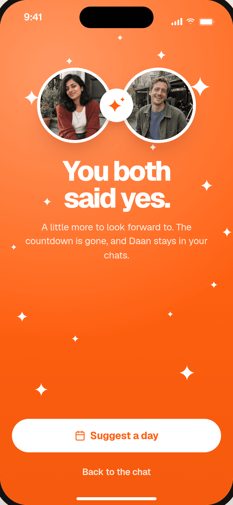 You both said yes