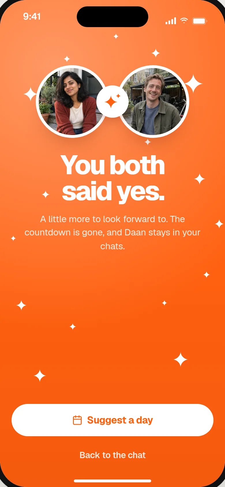 You both said yes